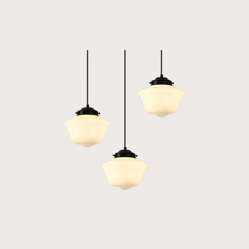 Vintage Frosted Glass Pendant Light