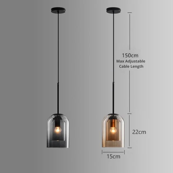 Double Glass Pendant Lamp - Image 17